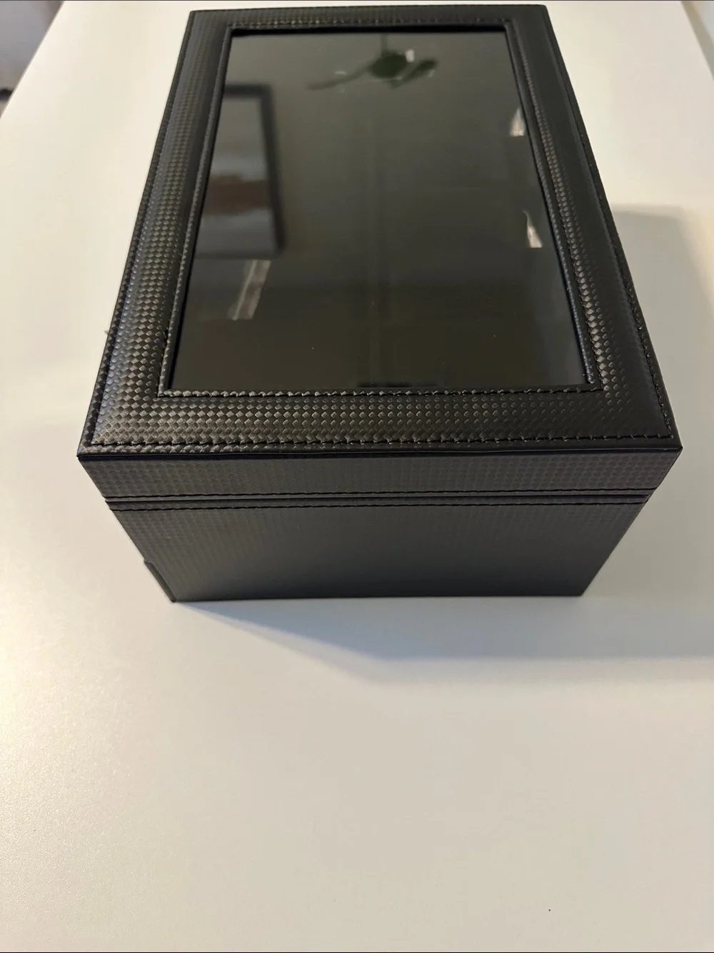 12 slot Watch box,2 layer lockable watch case with glass lid with 1 drawer for 💍